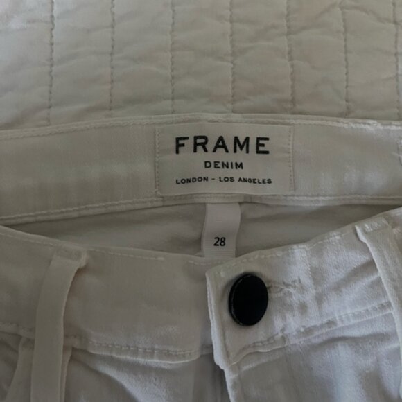 FRAME Mid-Rise Distressed Skinny Jeans - Picture 4 of 6